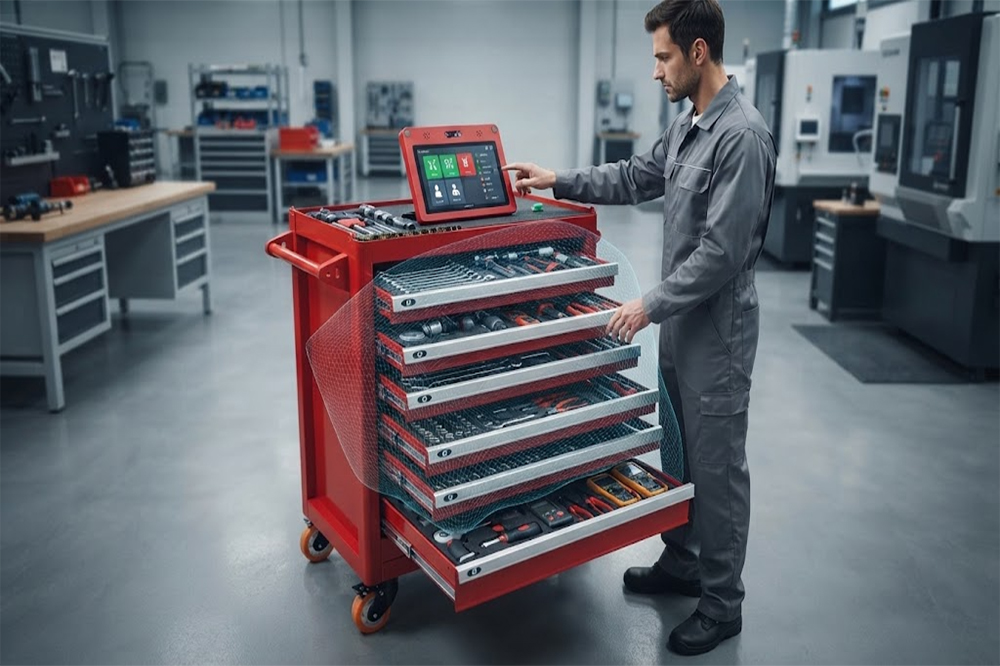 RFID Tools & Devices: Complete Guide to Smart Tool Tracking and Manageme 2 Intelligent RFID tool cabinet for automated inventory and tool control