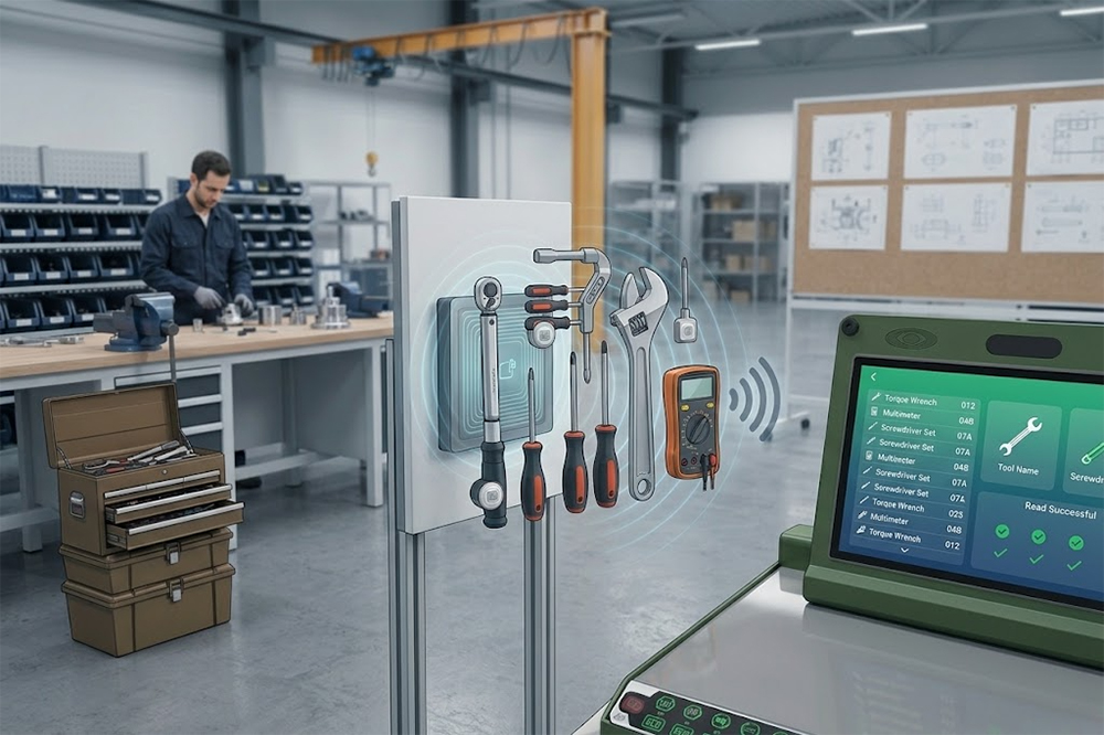 UHF RFID tool tracking for industrial maintenance tools