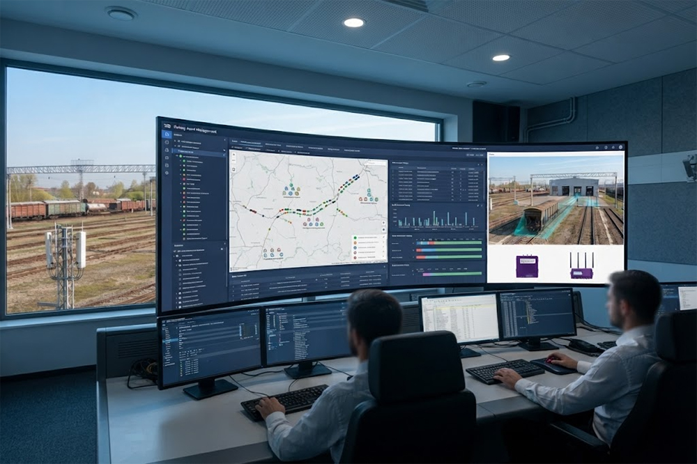 Long Range RFID Scanner for Railways: How RFID Tracks Rail Cars and Railway Assets 4 Railway RFID tracking system connected to management software