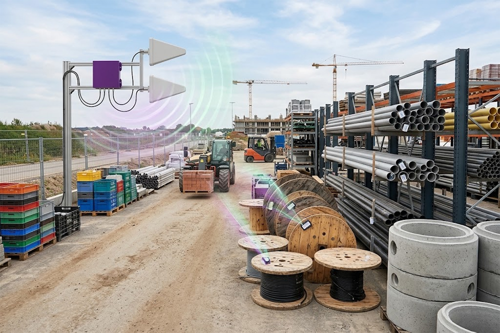 Long Range RFID Scanner for Construction Sites: How to Track Equipment and Materials 2 RFID identification of construction materials and containers