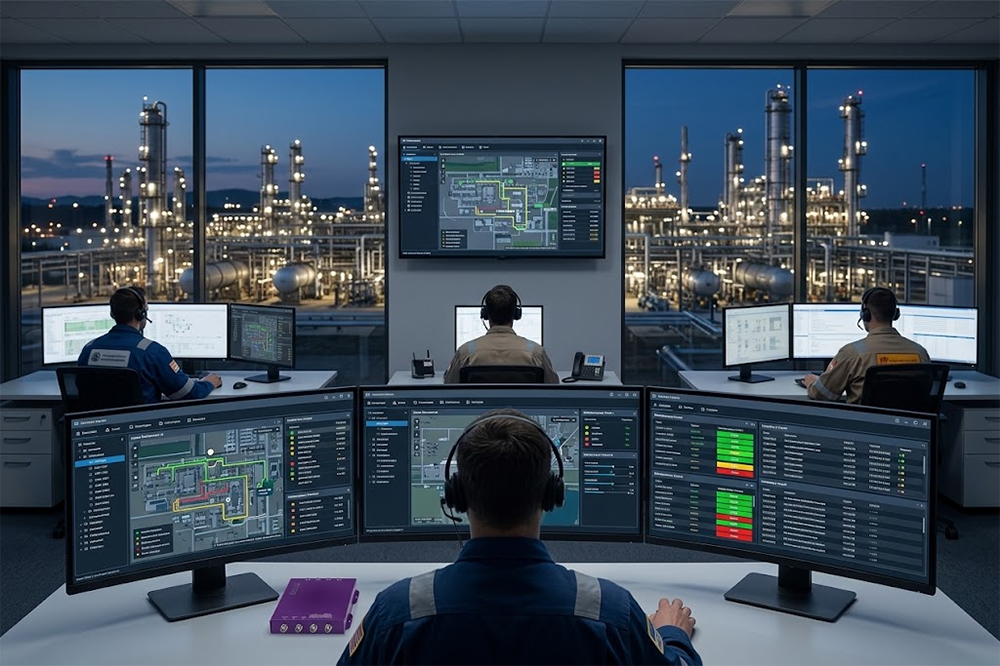 RFID oil and gas asset tracking system connected to management software