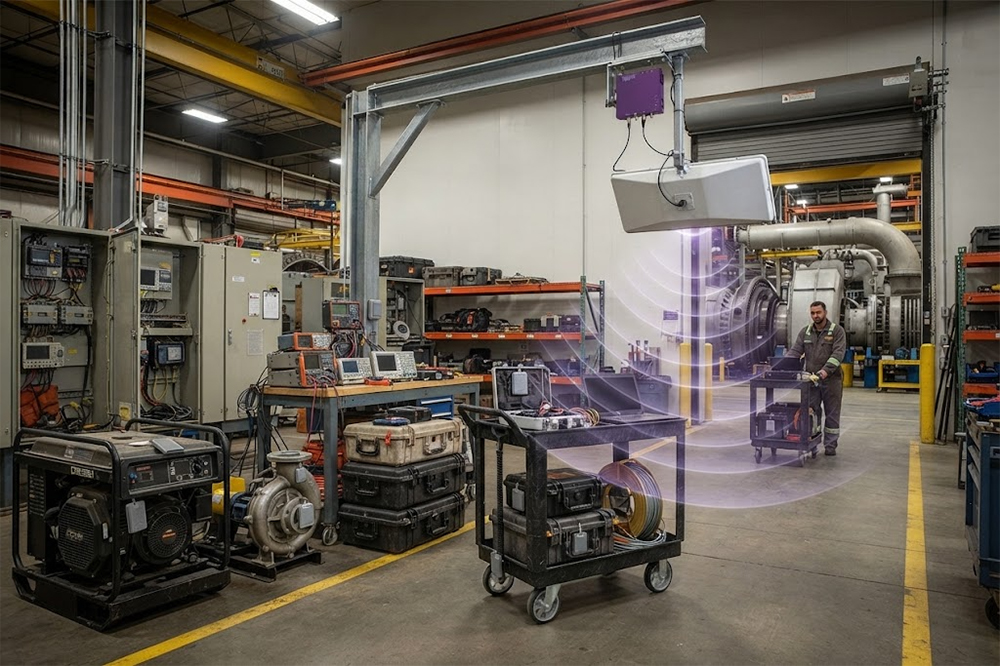 RFID tracking power plant equipment and maintenance assets.