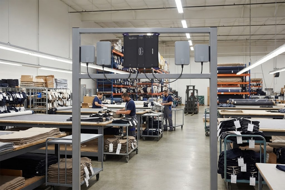 Long Range RFID Scanner for Textile Manufacturing and Garment Production 2 RFID tracking of cutting bundles in a garment factory