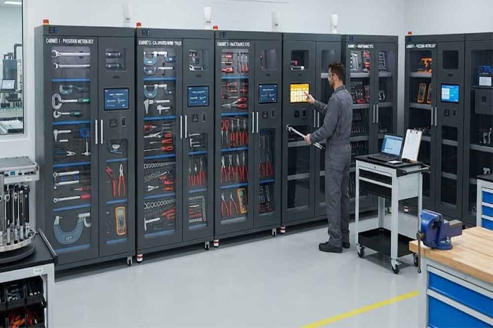 RFID tool cabinet used for factory tool room management