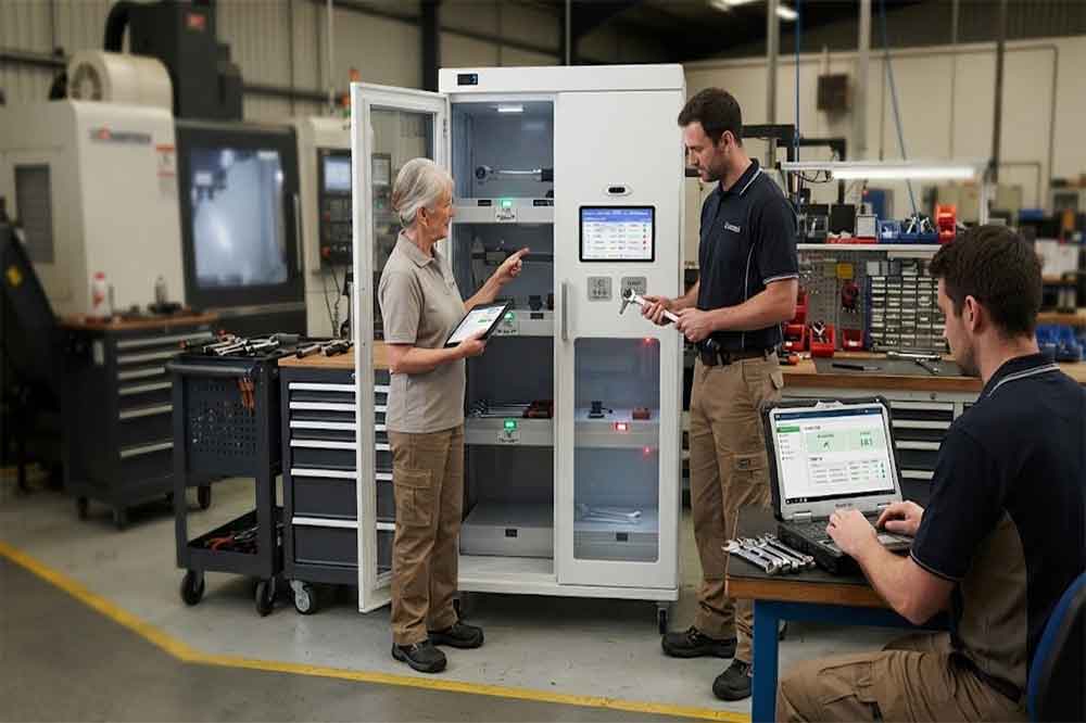RFID tool cabinet pilot project for measuring operational ROI