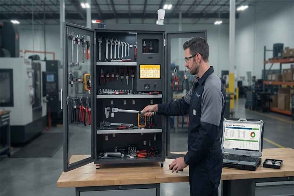 RFID Tool Cabinet Pilot Project Guide: How to Test Before Full Deployment 2 testing multiple RFID tagged tools inside a smart tool cabinet