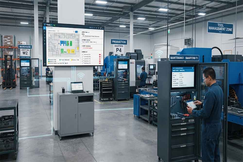 RFID Tool Cabinet for Tool Traceability: Tracking the Complete Tool History 2 RFID tool history shared across multiple tool cabinets and factory departments