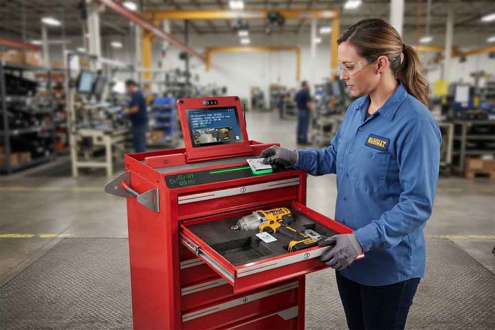 RFID Tool Cabinet for Tool Traceability: Tracking the Complete Tool History 3 RFID tool cabinet connecting tool transactions with employee identities
