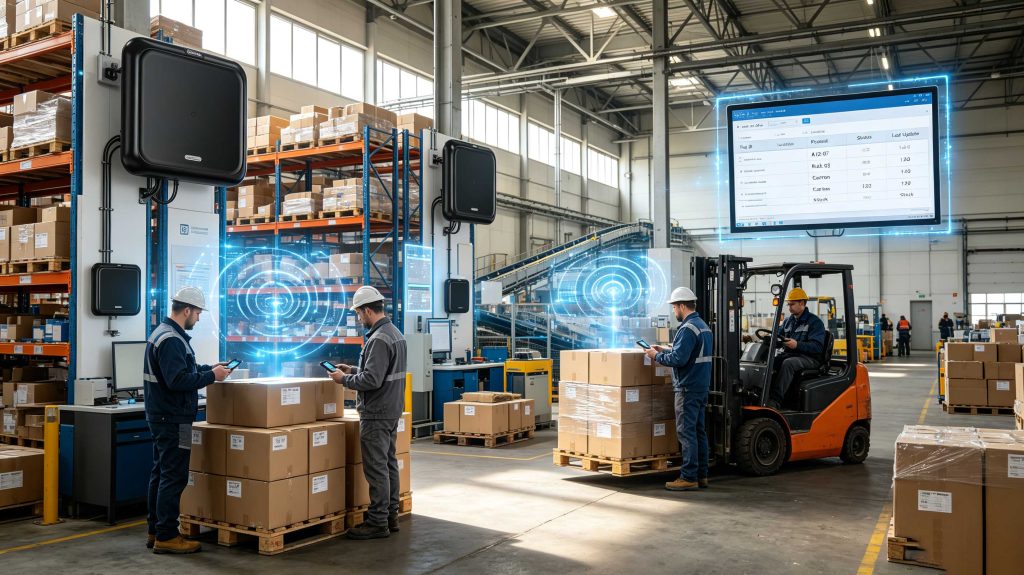is rfid: Understanding UHF RFID Technology, Systems, and Real Applications 1 European warehouse using UHF RFID readers and tags for inventory tracking