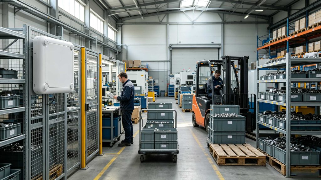 How Is RFID Used in Supply Chain Management? 3 RFID tracking tagged containers and components across a European manufacturing supply chain