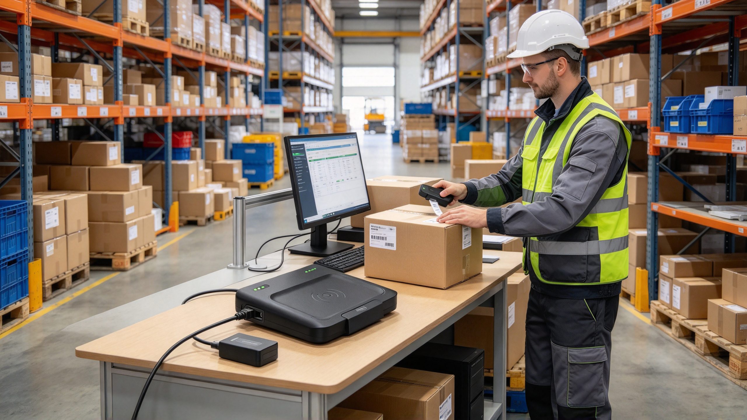 what is rfid writer 2 Warehouse administrator using RFID writer platform to register inventory RFID tags