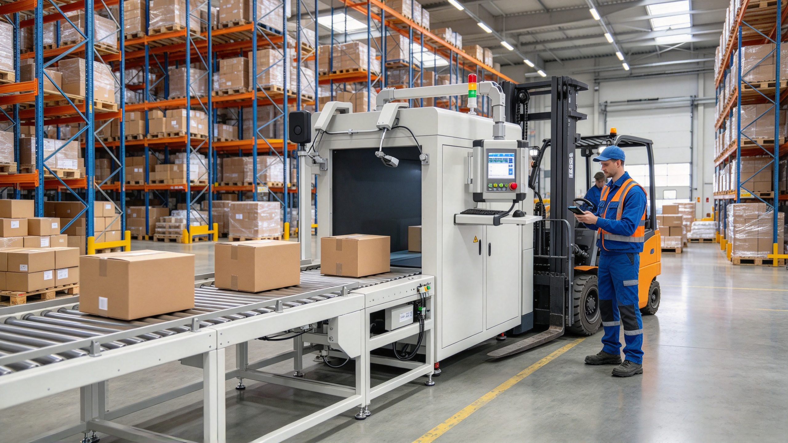 what is the use of rfid 1 UHF RFID readers identifying tagged cartons in a modern distribution warehouse