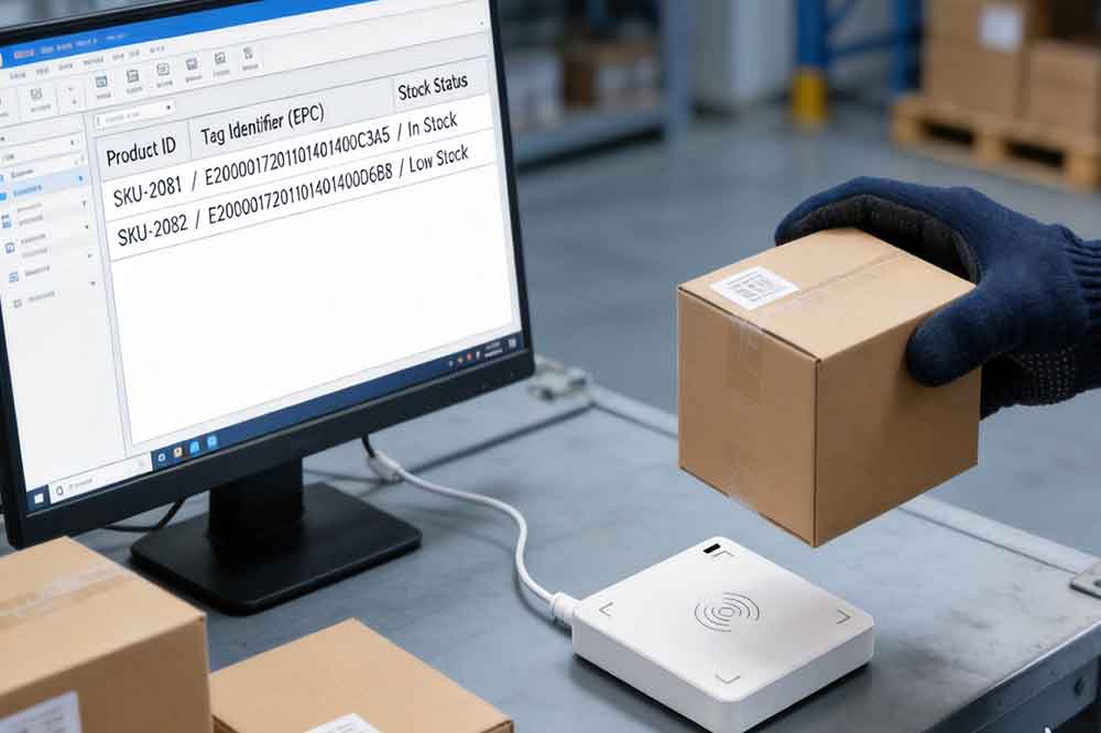 USB RFID Reader for Warehouse Desktop Inventory...