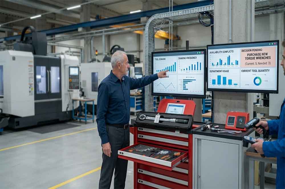 RFID Tool Cabinet for Tool Sharing Management: Smarter Shared Tool Control 3 RFID shared tool data supporting industrial purchasing decisions