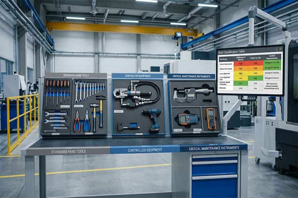 Industrial tools classified by operational criticality, access requirements, and potential impact.